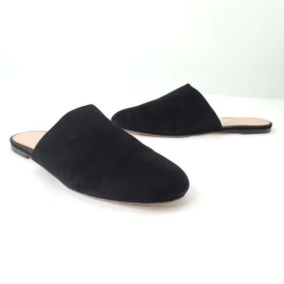 Gianvito Rossi Shoes - Gianvito Rossi Slide Mule Round Toe Flats Black Suede women's size 9